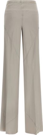 Rick Owens Womens Gray Acetate Flared Pants