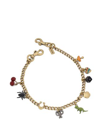 Coach charm-embellished chain strap - Gold
