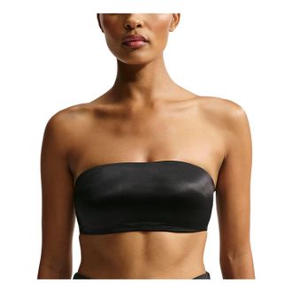 Nike (WMNS) Nike SKIMS Satin Shine Convertible Bandeau Bra Obsidian IR8688-054