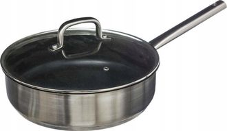 Secret de Gourmet Secret De Gourmet Sart&eacute;n Salteadora En Acero Inoxidable Plateada 29 Cm
