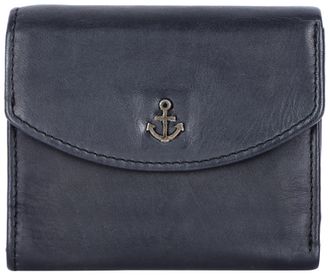 Harbour 2nd Geldb&ouml;rse HARBOUR 2ND Ronia, Damen, grau (ash), Rindsleder, Kleinlederwaren Geldb&ouml;rse, Geldbeutel Portemonnaie mit Anker Emblem