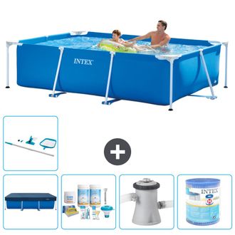 Intex Piscina Con Estructura Rectangular - 260x160x65 Cm - 7-piezas S30072