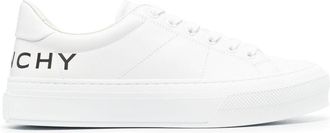 Givenchy logo-print leather low-top sneakers - women - Calf Leather/Rubber/Calf Leather - 41 - White
