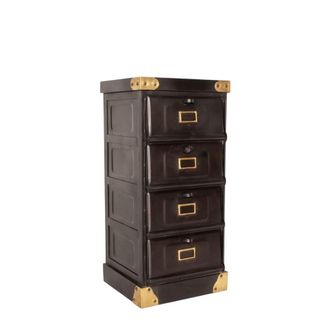 PIB C&oacute;moda de metal con 4 compartimentos