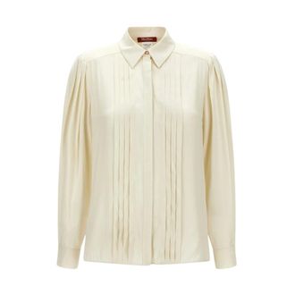 Max Mara Camisa Vongola - Blouses & Shirts - Mujer - Beige - XS