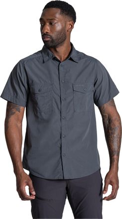 Craghoppers Heren Kiwi II Shirt Met Korte Mouwen (Donkergrijs)