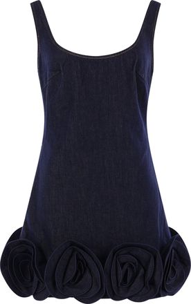 Self Portrait Indigo Blue Denim Mini Dress