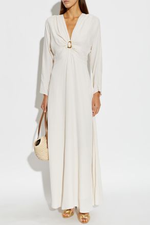 Forte_Forte Forte_forte Long Sleeve Dress, Womens, Cream