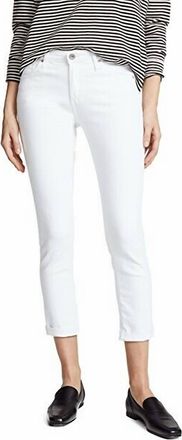 AG - Adriano Goldschmied Prima Roll-Up Jeans In White