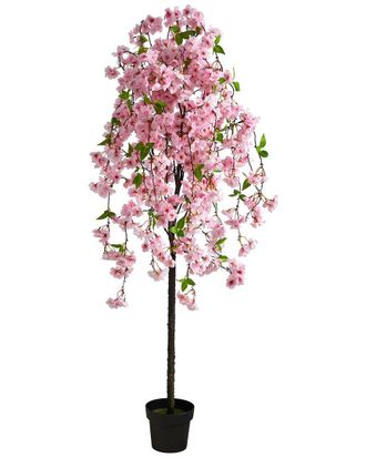 Nearly Natural 5Ft Cherry Blossom Artificial Tree
