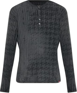 Diesel Lange mouwen T-shirt T-Ally-Pie - Heren - Longsleeves - Grijs - S - Katoen - Tops