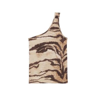BASERANGE Dames, Tops, Bruin, Maat: XS