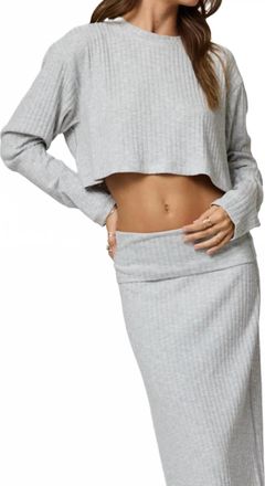 Stillwater Hygge Crop Top In Heather
