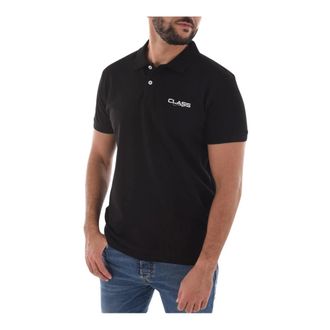Cavalli Zwarte Katoenen Polo Korte Mouw - Heren - Tops - Zwart - Maat: M Katoen