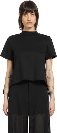 sacai Poplin x Cotton Jersey T-Shirt