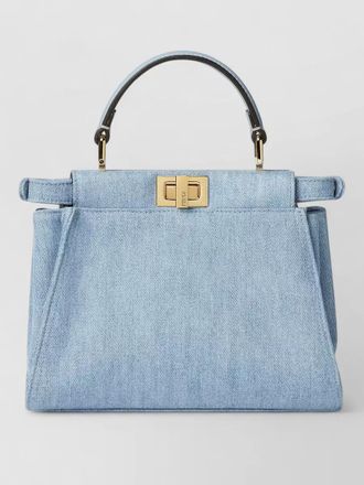 Fendi peekaboo mini bag top handle strap