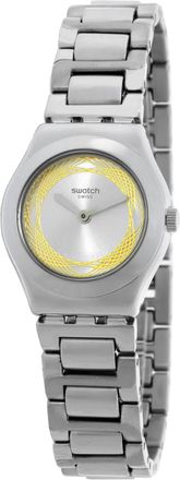 Swatch Golden Ring Quartz Silver Dial Ladies Watch YSS328G