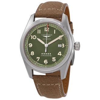 Longines Spirit Automatic Green Dial Mens Watch L3.811.4.03.2