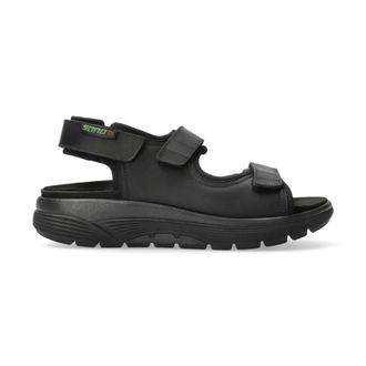 Mephisto Sportieve Heren Rollende Sandaal - Heren - Sandalen - Zwart - 47 EU - Leer - Schoenen