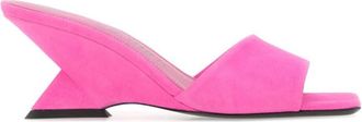 The Attico Pink Suede Cheope Heels