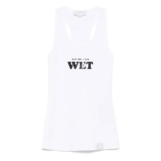 Stella McCartney Dames, Tops, Wit, Maat: M Katoen