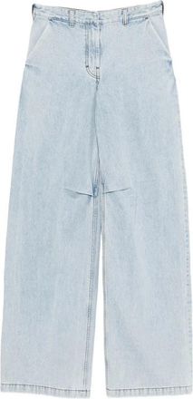 Entire studios Wide Leg Jeans - Dames - Loose Fit Jeans - Blauw - XS - Katoen - Jeans
