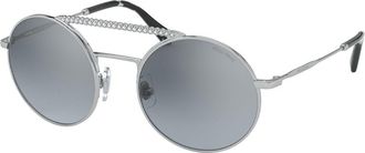 Miu Miu MU52VS 1BC169 Womens Sunglasses Silver Size 50