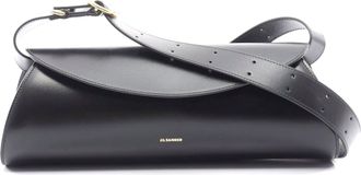 Jil Sander Leather Cannolo Grande Shoulder Bag