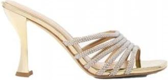 Michael Kors Haisley Embellished Sandal - Dames - Muiltjes - Geel - 39 EU - Schoenen