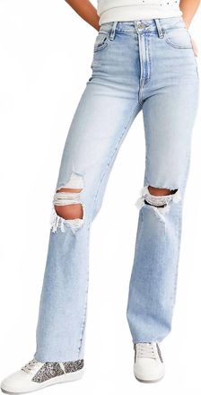 Hidden Jeans Ella Straight Leg Jeans In Light Vintage Wash