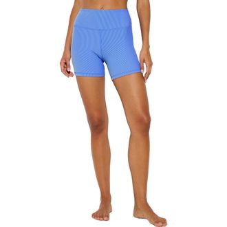 Spiritual Gangster Formosa Biker Shorts in Ultra Marine at Nordstrom, Size X-Large