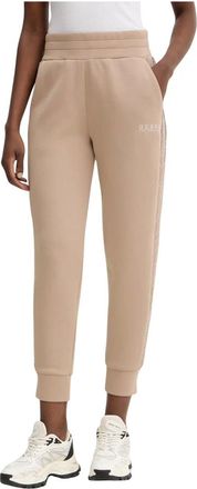 Guess Broeken, Dames, Beige, M, Polyester, New Victoire Trainingsbroeken