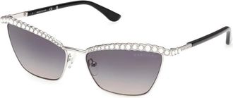 Guess Cat Eye Zonnebril - Dames - Zonnebrillen - Grijs - 57 MM - Accessoires