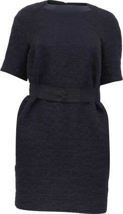 Victoria Beckham Victoria Victoria Beckham Belted Dress in Black Wool