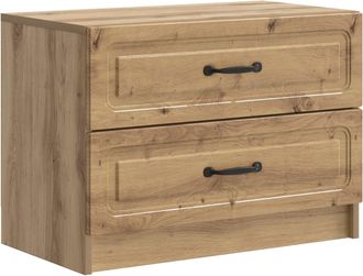 vidaXL Armario De Noche Roble Artisan 62 X 34,5 X 44,5 Cm Vidaxl
