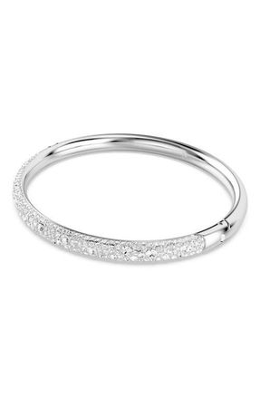 Swarovski Sublima Hinge Bangle in Silver at Nordstrom, Size Medium