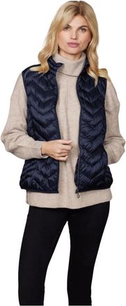 Junge Louise Down Jacket - Dames - Bodywarmers - Blauw - L - Polyester - Jassen