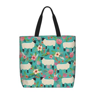 Generic Women Handbag Sheep Pattern Daily Bag Girls Waterproof Beach Travel Bags, For School, Daily, Christmas, Swim, Wedding