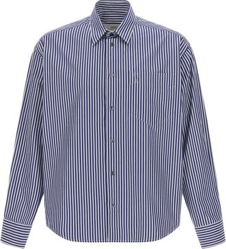 Ami Dames, Blouses & Shirts, Blauw, Maat: M Katoen