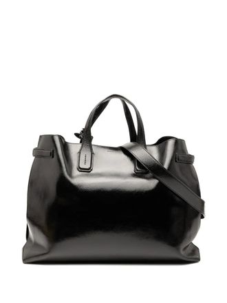 Burberry 2010-2025 Large Soft Calfskin Banner satchel - women - Calf Leather - One Size - Black