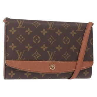 Louis Vuitton Pre-owned Cross Body Bags, female, Brown, Size: ONE SIZE Pre-owned Canvas Cross Body Bag