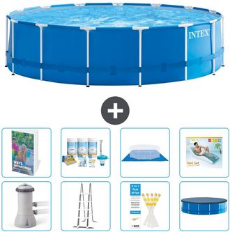 Intex Piscina Con Estructura Redonda - 457x122 Cm - 9-piezas S683
