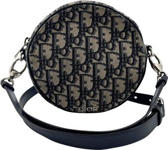 Dior Beige Oblique Canvas Baby Ball Tambourine Bag (Authentic Pre-Loved)
