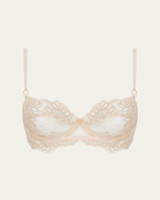 Lise Charmel Elegance Artist Scalloped-Trim Tulle Demi Bra