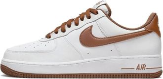 Nike Fitness, Heren, Wit, 45 1/2 EU, Leer, Air Force 1 Low Pecan
