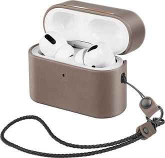 OEM Esta Funda Integral Para Airpods Est&aacute; Fabricada En Cuero Aut&eacute;ntico Con Una Resistente Carcasa De Policarbonato, Admite Carga Inal&aacute;mbrica E Indicadores