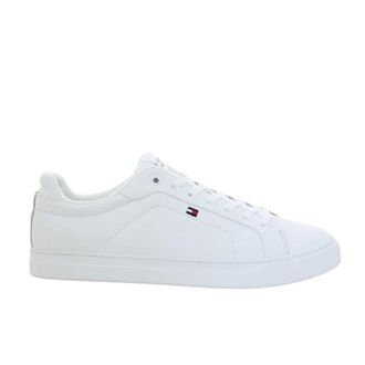 Tommy Hilfiger Schoenen, Heren, Wit, 43 EU, Leer, Icon Court Sneaker
