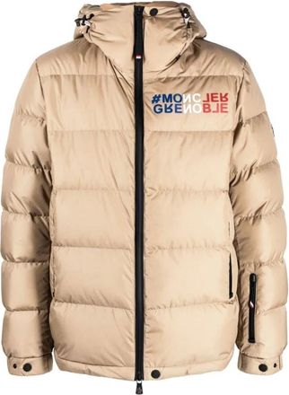 Moncler Down Jackets, male, Brown, L, Isorno Down Jacket Taupe