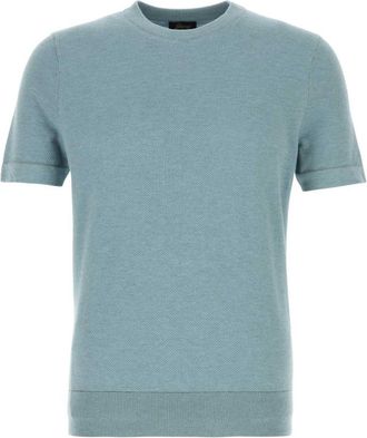 Brioni Blue Cotton T-shirt