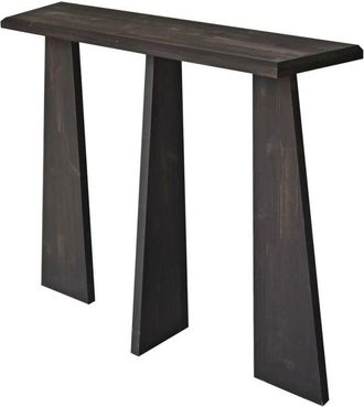 Dmora Consola Dflamign, Mesa Multiusos, Gabinete De Soporte, Escritorio De Pasillo, 100x28h83 Cm, Antracita - Dmora